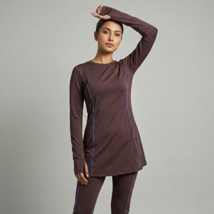 Flex Tunic (3Pcs) Coffee Active wear
