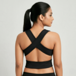 Active Stylish Bra (Black) Cross - Image 2