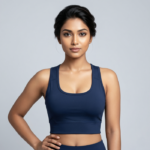 Active Stylish Bra (Navy Blue) Cross