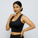 Active Stylish Bra (Black) Racerback