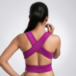 Active Stylish Bra (Maroon) Cross - Image 2