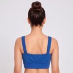 Women's High-Support Adjustable Sports Bra Blue - Image 3