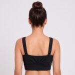 Women's High-Support Adjustable Sports Bra Black - Image 3