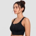 Women's High-Support Adjustable Sports Bra Black - Image 2